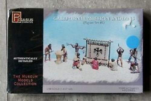 Pegasus Hobbies 7004 1:48 California Mission Indians (Figure Set #1)