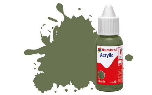 Humbrol DB0102 acrylic dropper bottles army green  - matt