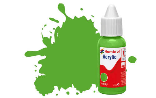 Humbrol DB0037 acrylic dropper bottles bright green - matt