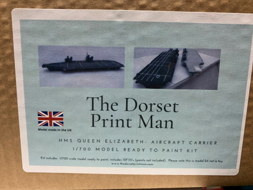 The Dorset Print Man 1/700 HMS Queen Elizabeth aircraft carrier