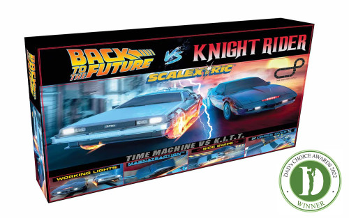 Scalextric C1431M  1980s TV - Back to the Future vs Knight Rider race set