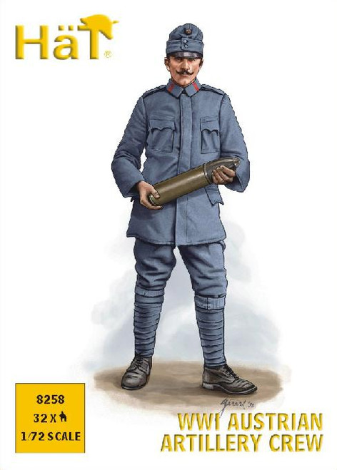 HaT 8258 WWI Austrian Artillery Crew 1:72 Scale Figures 