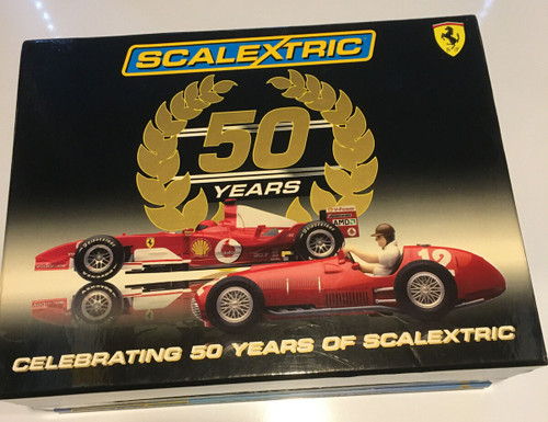 Scalextric C2782A Celebrating 50 years of Scalextric (with Ferrari 375 F1 and Ferrari 248 F1 2006 cars)