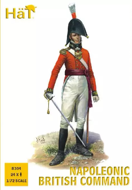 HaT 8304 Napoleonic British Command 1:72 Scale Fig