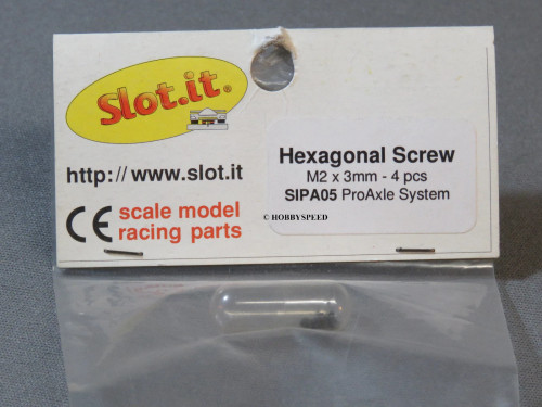 Slot.it Hexagonal Screw M2 x 3mm - 4 pcs SIPA05 ProAxle System