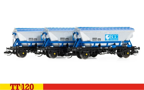 Hornby TT6049 1:120 CDA Hopper, ECC, no. 375081, 375043, 375018, triple pack