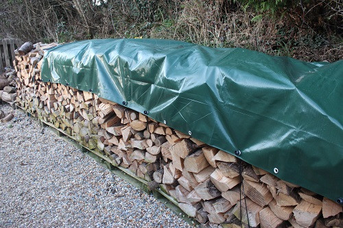 250gsm Heavy Weight Green/Brown Tarpaulin | Heavyweight