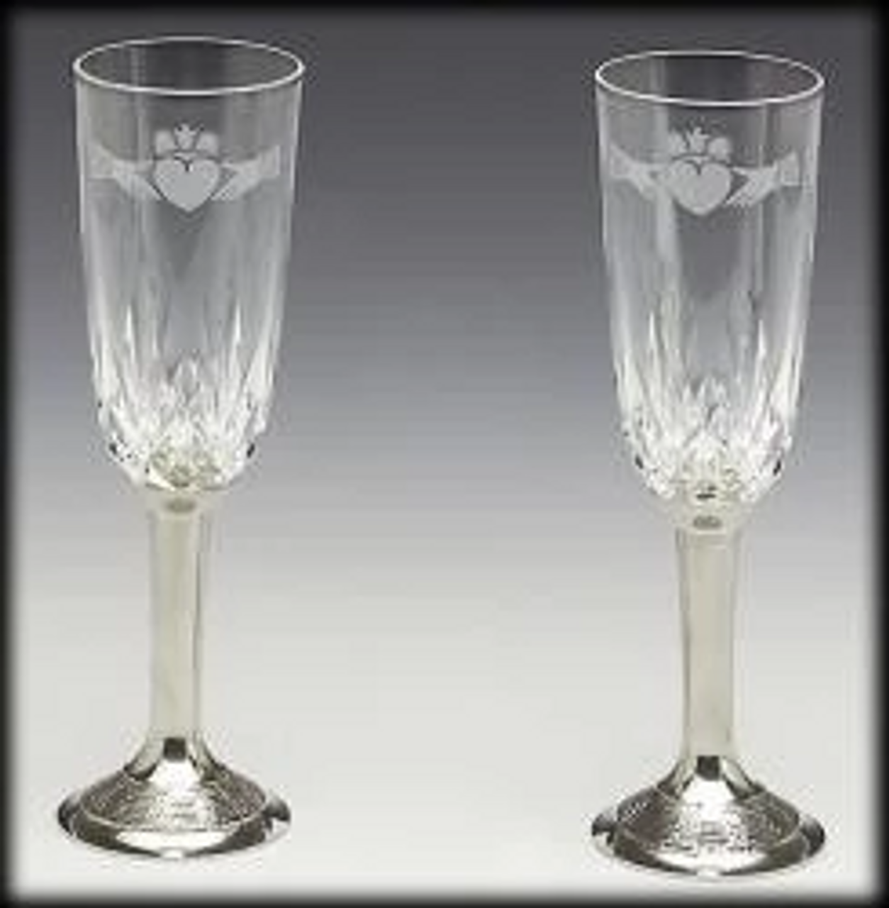 plain champagne glasses