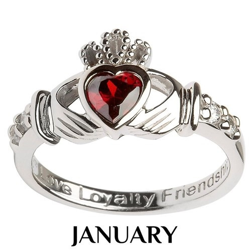 SL90 Birthstone Claddagh SL90 Birthstone Claddagh