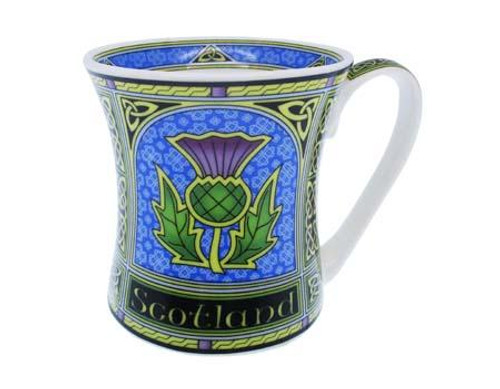 Scottish Thistle Mug-Celtic Window