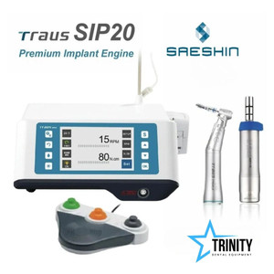 Saeshin Traus Sip20 Dental Implant Motor with 20:1 LED Push Button Handpiece by www.trinitydentalequipment.com Saeshin Traus Sip20 Dental Implant Motor with 20:1 LED Push Button Handpiece by www.trinitydentalequipment.com