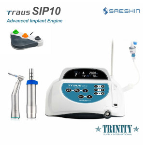 Saeshin Traus Sip10 Dental Implant Motor with 20:1 LED Push Button Handpiece by www.trinitydentalequipment.com Saeshin Traus Sip10 Dental Implant Motor with 20:1 LED Push Button Handpiece by www.trinitydentalequipment.com