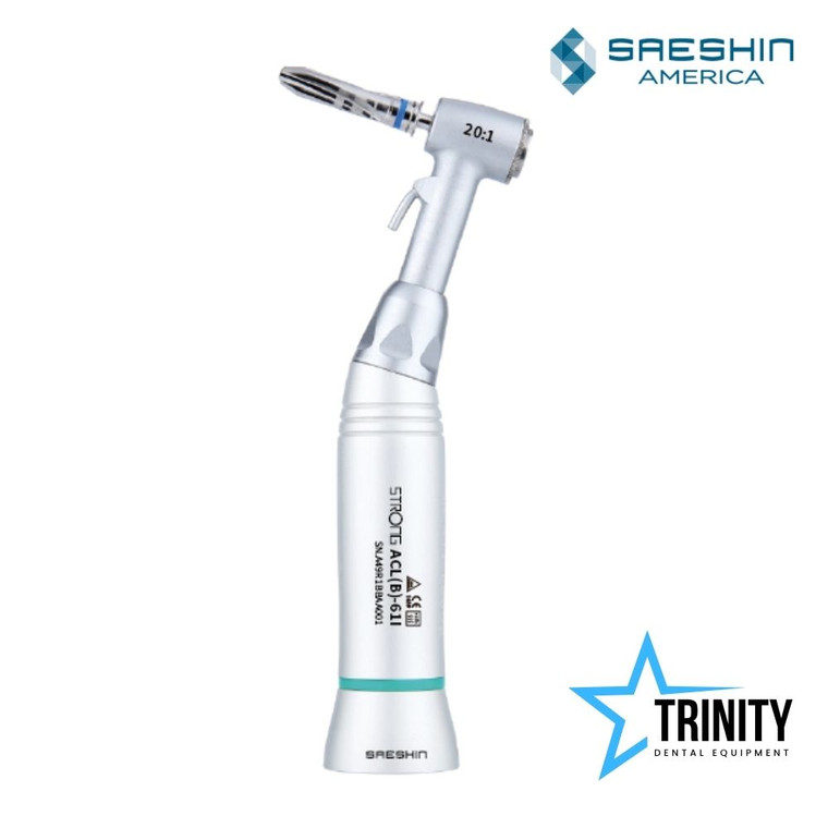 Saeshin Strong 20:1 Push Button Implant Contra Angle Handpiece ACL-(B)-61I by www.trinitydentalequipment.com