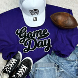 NO SPORT Black Game Day Chenille Patch Crewneck Sweatshirt