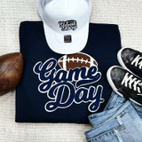 Navy Game Day Chenille Patch Crewneck Sweatshirt