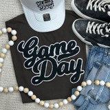 NO SPORT Black Game Day Chenille Patch Everyday Tee