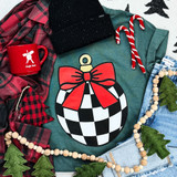 Black And White Checkered Bulb T-Shirt RTS