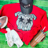 Grey Bulldog with Starry Eyes Sweatshirt Grey Bulldog with Starry Eyes Sweatshirt