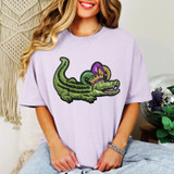 Mardi Gras Gator Sequin Tee