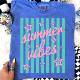 Summer Vibes Stripes Tee