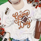 Game Day Sequin Patch With Football Sweatshirt