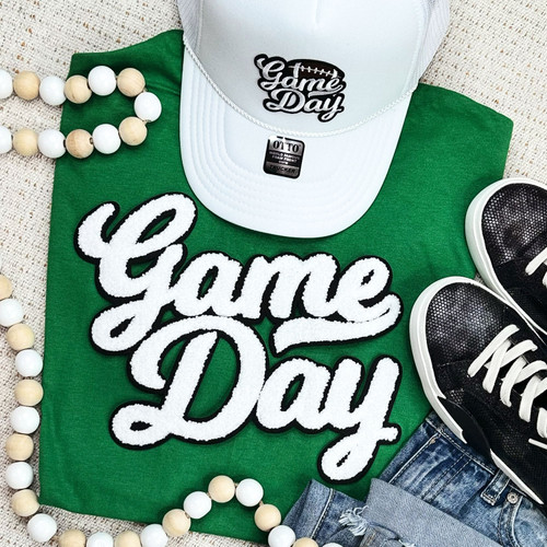 NO SPORT White Game Day Chenille Patch Everyday Tee