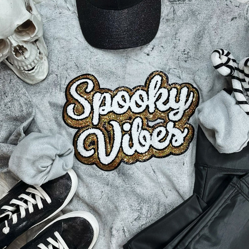 Spooky Vibes Colorblast Crewneck Sweatshirt