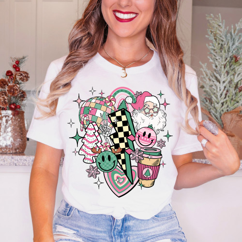 Retro Christmas Assortment Everyday Tee