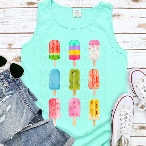 Popsicles Pigment Dyed Tank