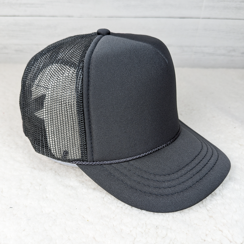 YOUTH Charcoal Grey Foam Trucker Hat