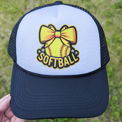 Softball Coquette Foam Trucker Hat