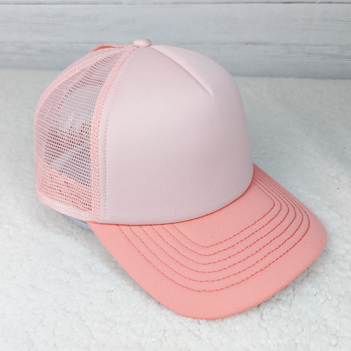 Dusty Pink Butterfly Foam Trucker Hat