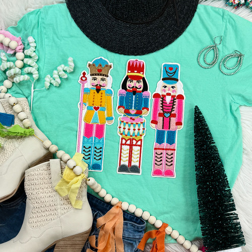 Nutcrackers Chenille Embroidered Patch Bundle Island Reef Pigment Dyed Tee