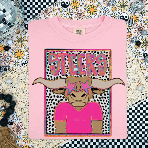 Steers Colorful Mascot Tee