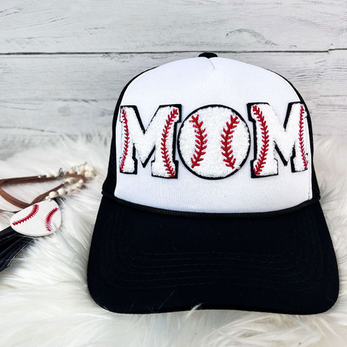 Baseball MOM on Foam Trucker Hat