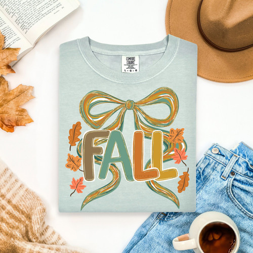 Fall Oversized Bow Tee