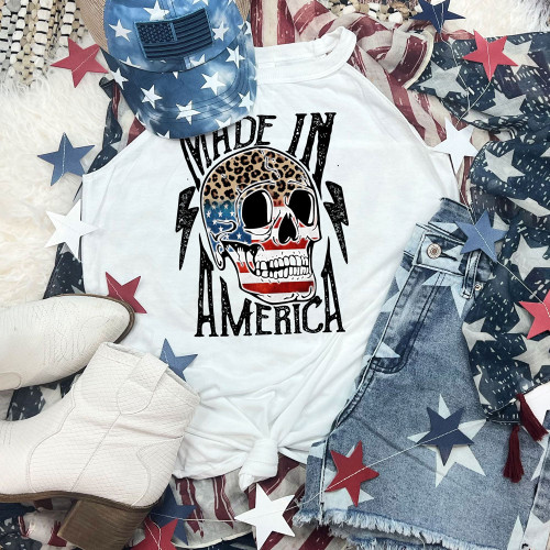 Made In America USA Skull Rocker Tank