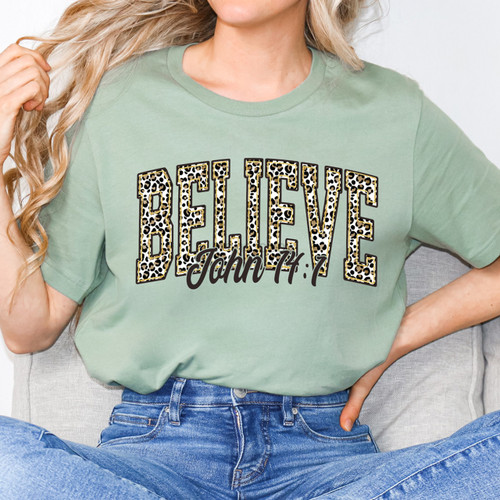 Believe Leopard Tee