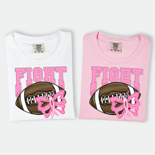 Fight Football Pink Ribbon Tee