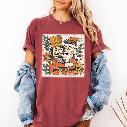 Vintage Nutcracker & Santa Tee