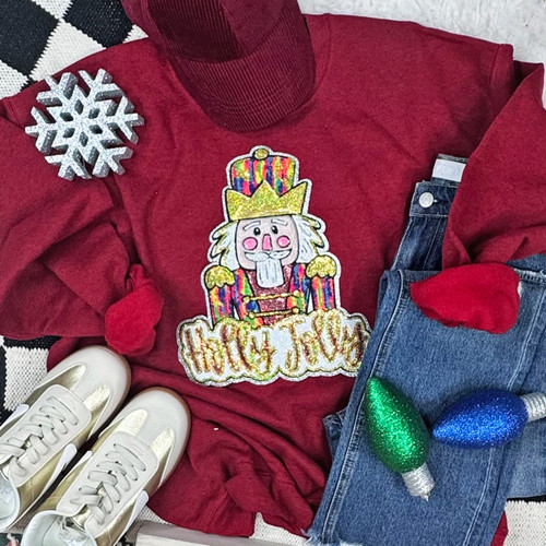 Nutcracker Chenille and Sequin Sweatshirt