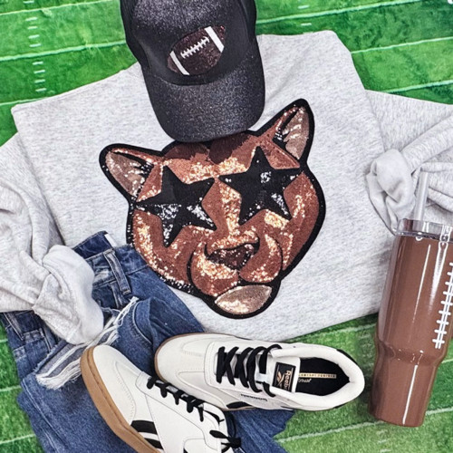 Sequin Bobcat Sweatshirt Sequin Bobcat Sweatshirt