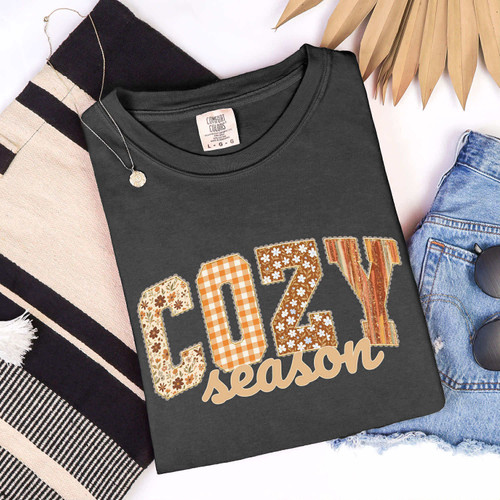 Cozy Season Fall Patterned Tee