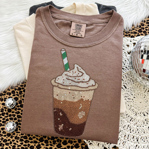 Faux Yarn Iced Coffee Tee Faux Yarn Iced Coffee Tee