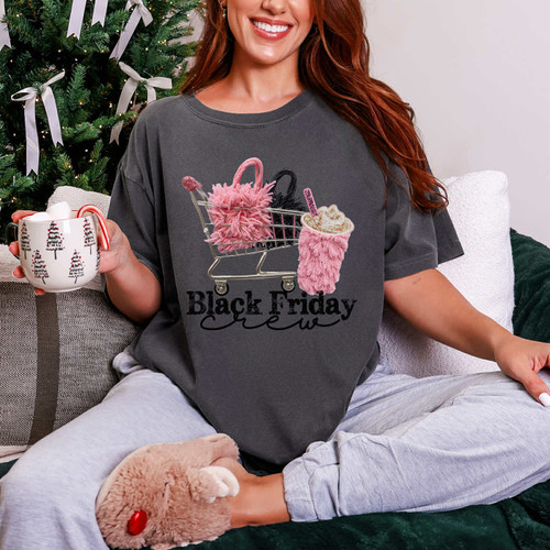 Faux Yarn Black Friday Crew Tee Faux Yarn Black Friday Crew Tee