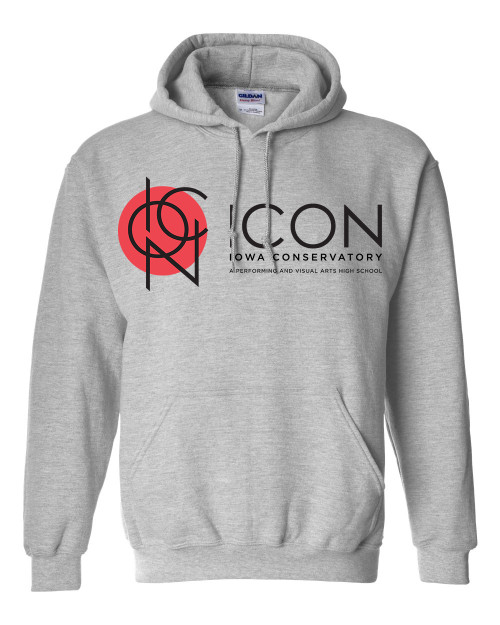Icon Iowa Conservatory Red/Black Hooded Sweatshirt