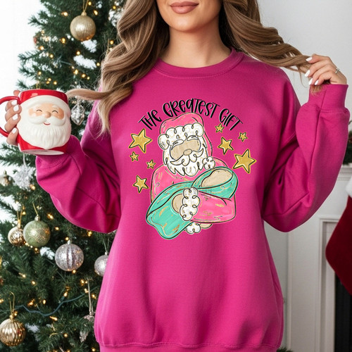 The Greatest Gift Pink/Green Sweatshirt