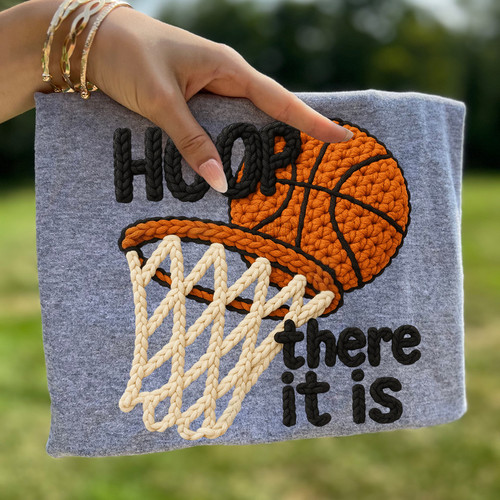 Faux Yarn Hoop There It Is Tee