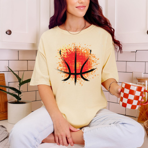 Paint Splatter Basketball Tee