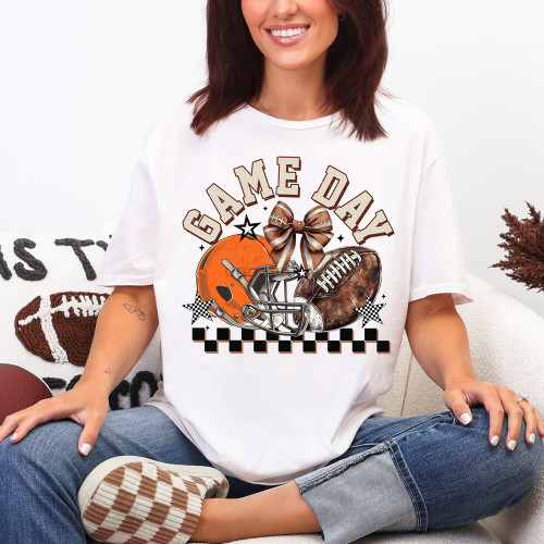 Game Day Orange Helmet Tee